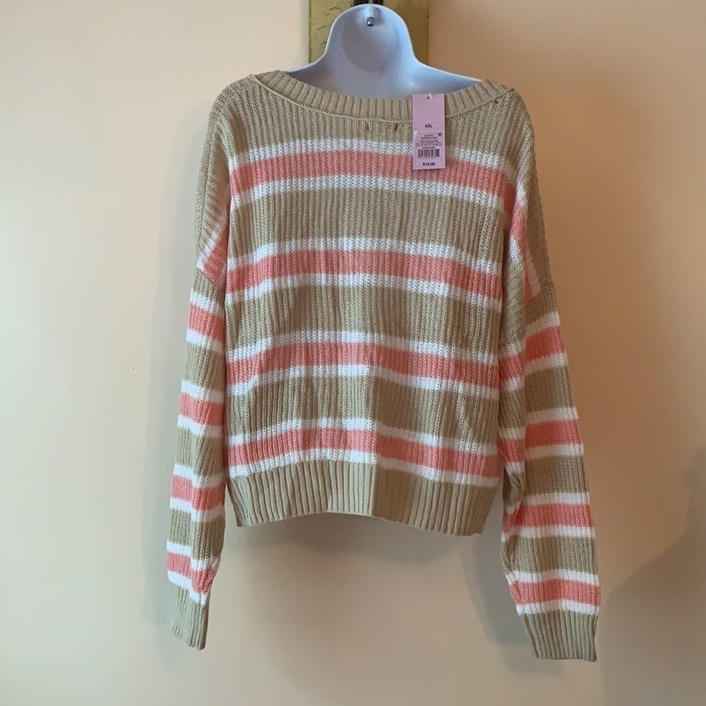 Wild Fable Long Sleeve V Neck Sweater XXL - Picture 2 of 4